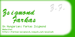 zsigmond farkas business card